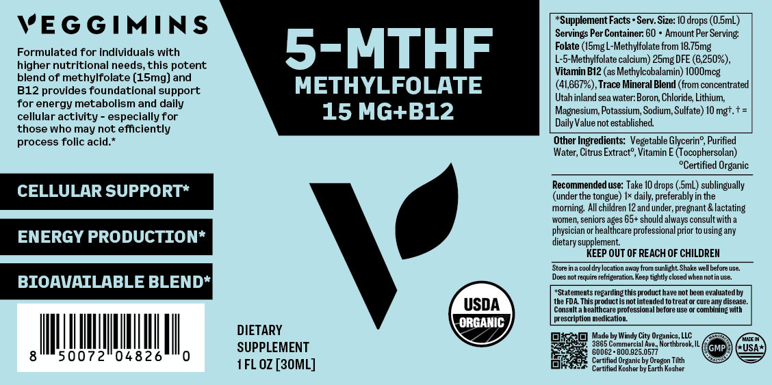Organic Methylfolate 15mg + B12