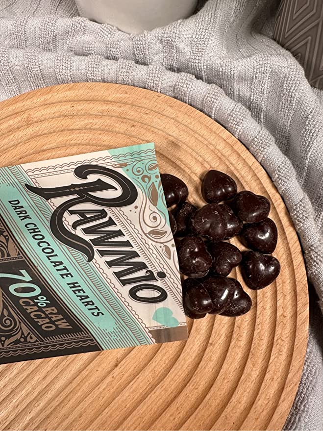 Rawmio Dark Chocolate Hearts - 70% Cacao