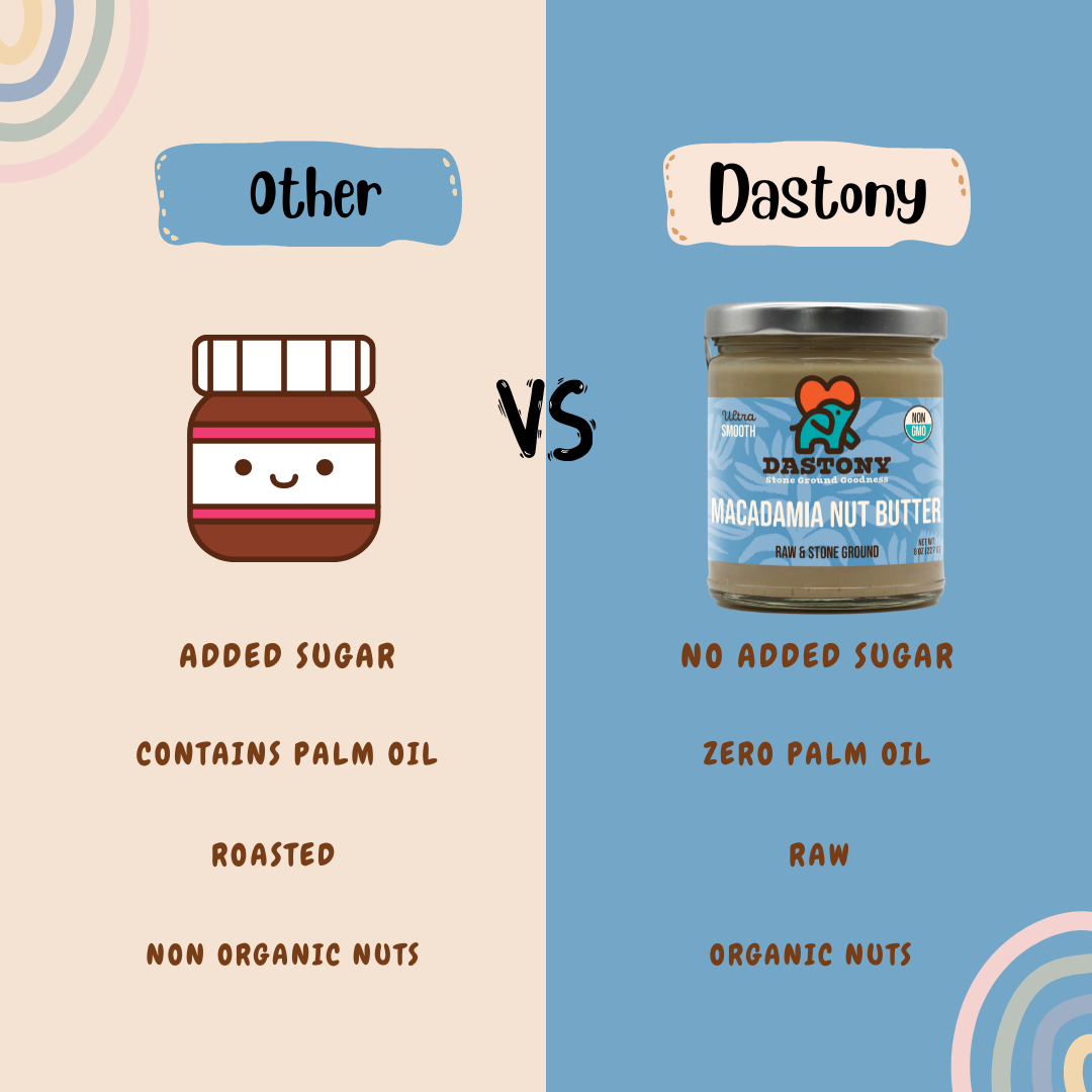 NON-GMO Crunchy Macadamia Nut Butter