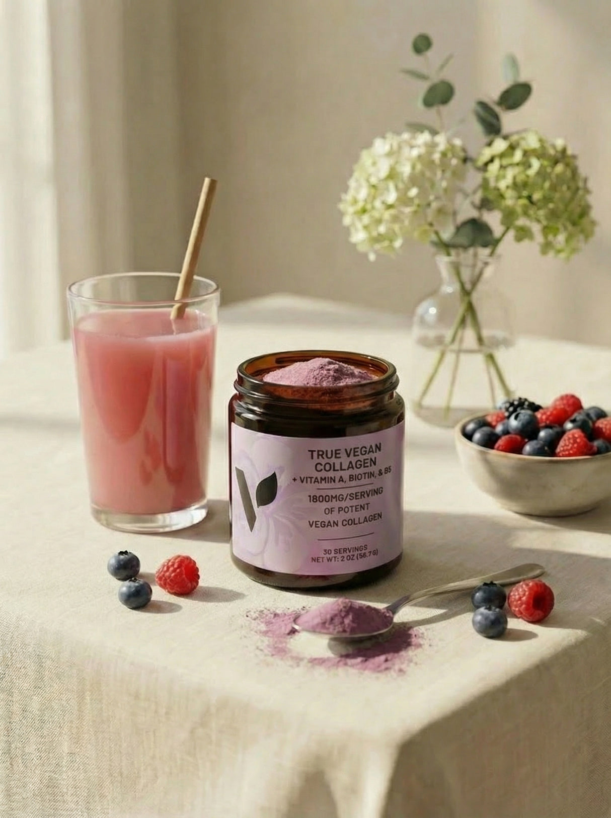 True Vegan Collagen + Vitamin A, Biotin & B5 - Powder