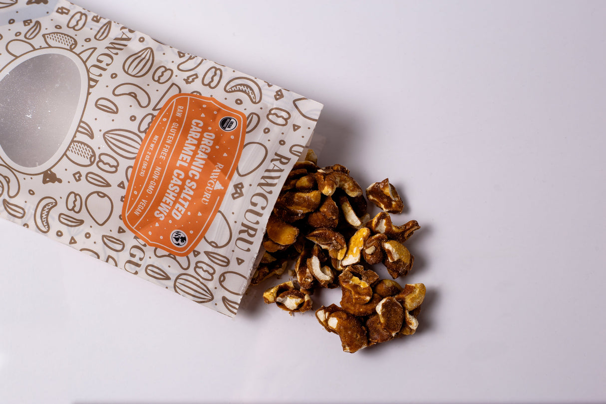 Organic Salted Caramel Cashews - 2oz