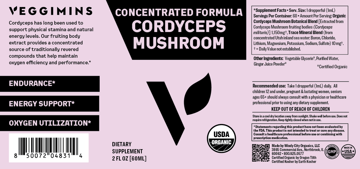 Organic Cordyceps Mushroom