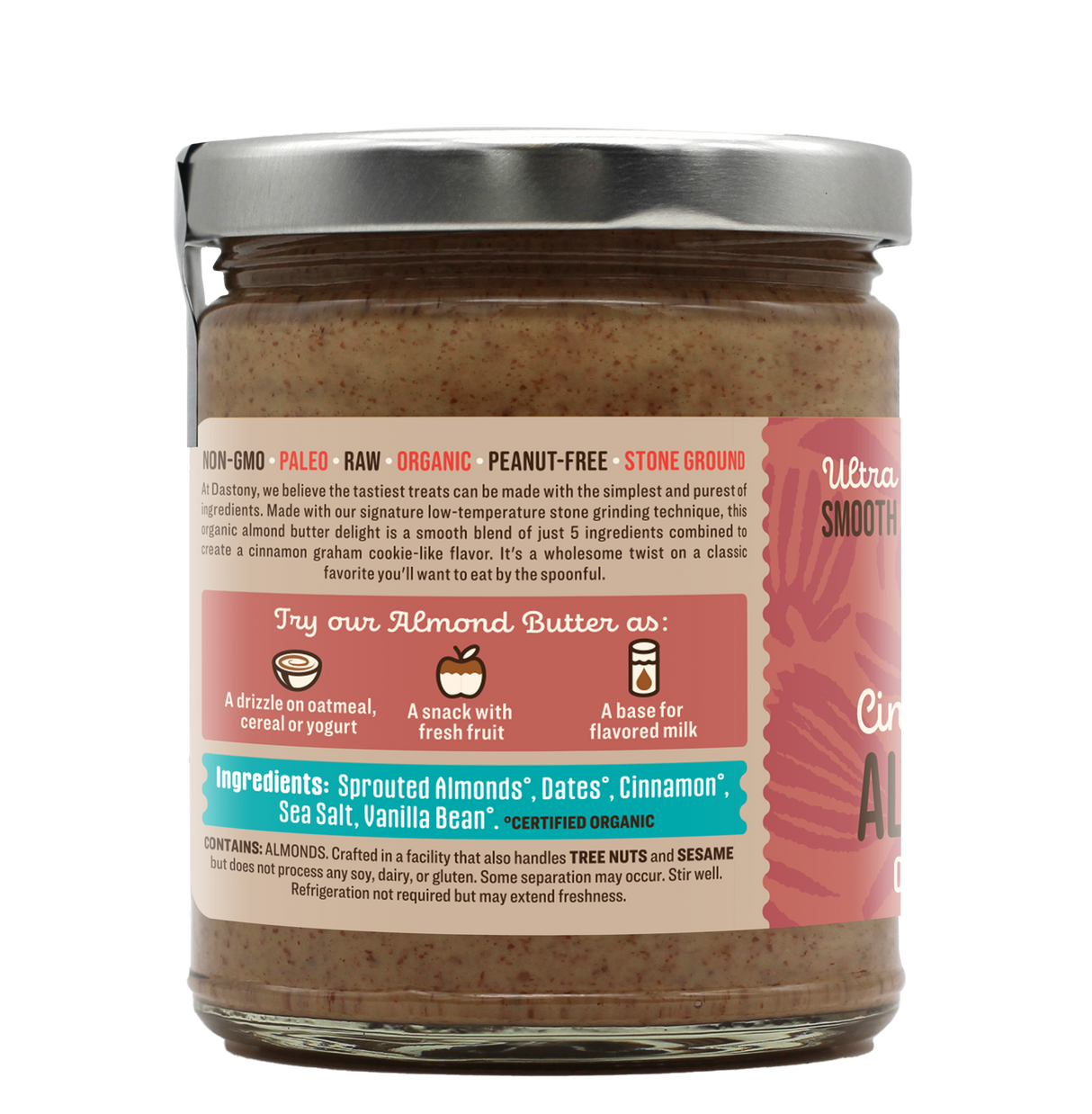 Back of the package with Ingredients