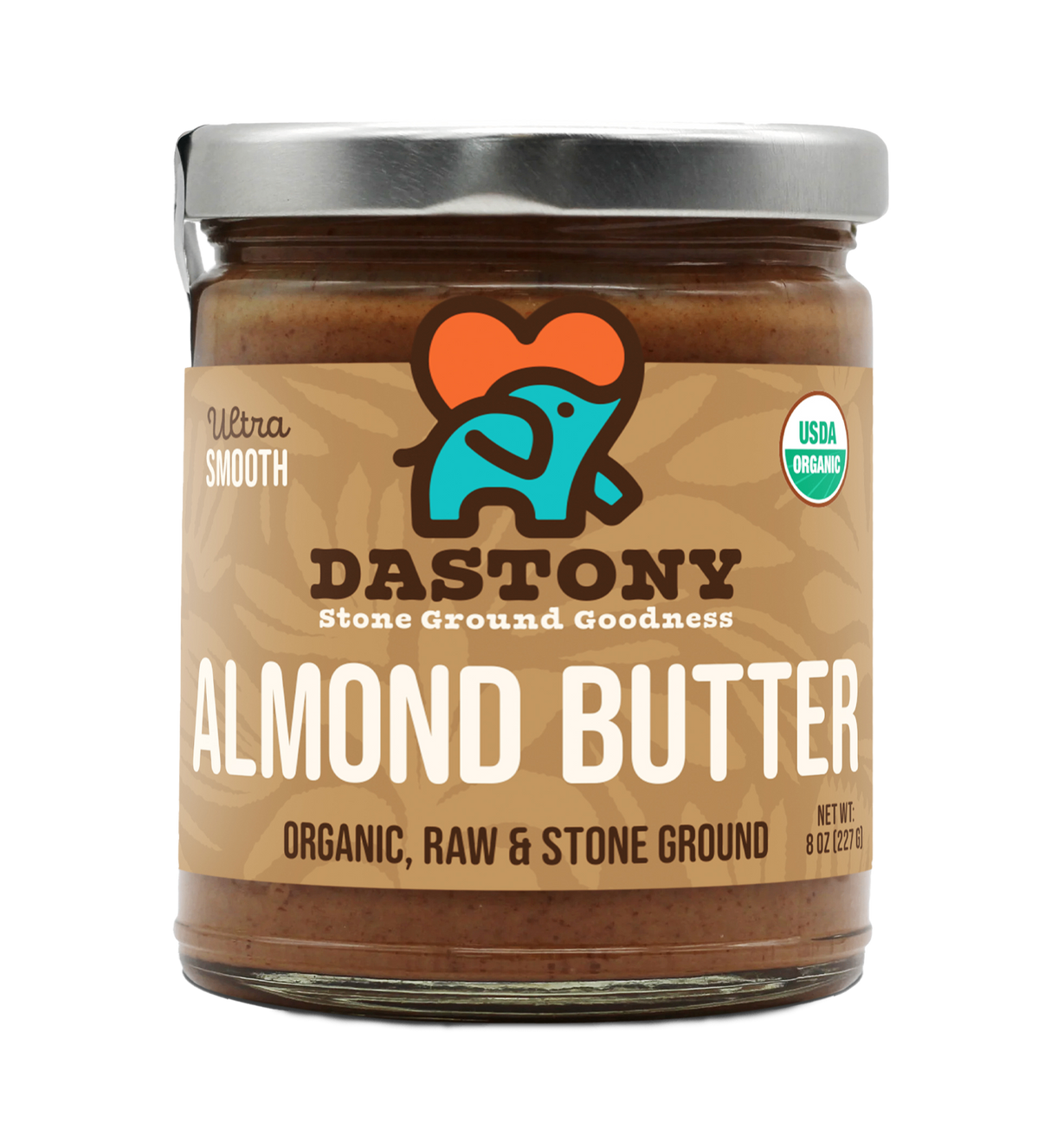 dastony organic almond butter smooth stpne ground