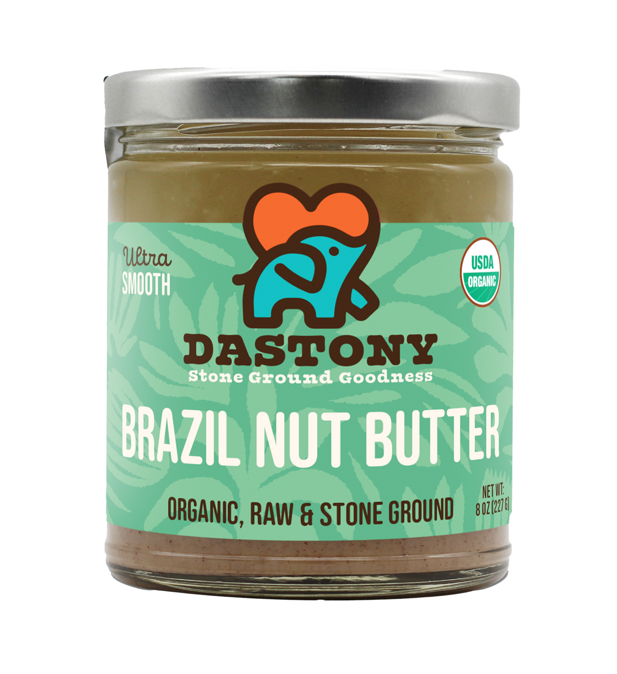 organic Brazil nut butter smooth stone ground dastony