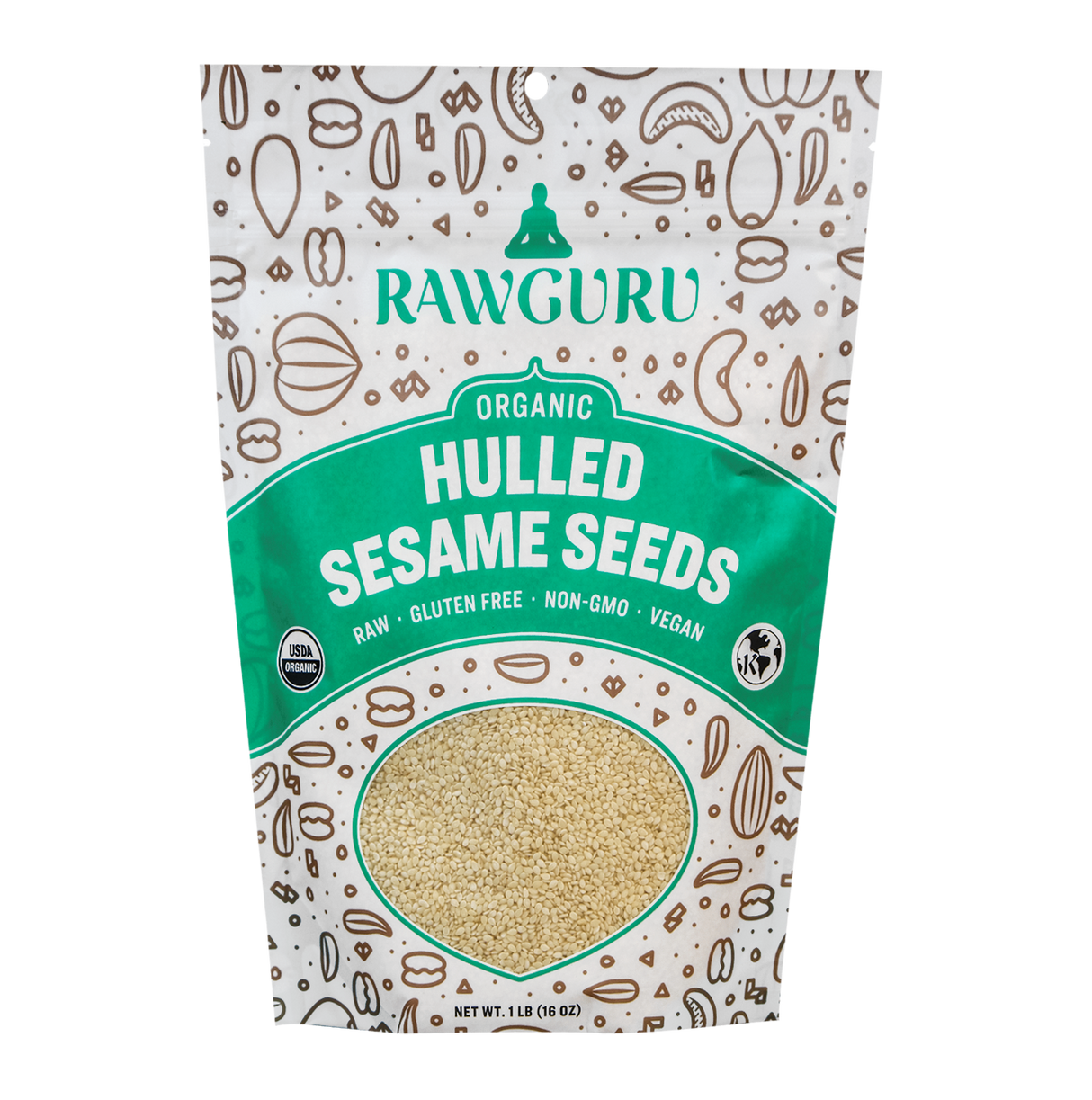 Raw Organic Hulled Sesame Seeds