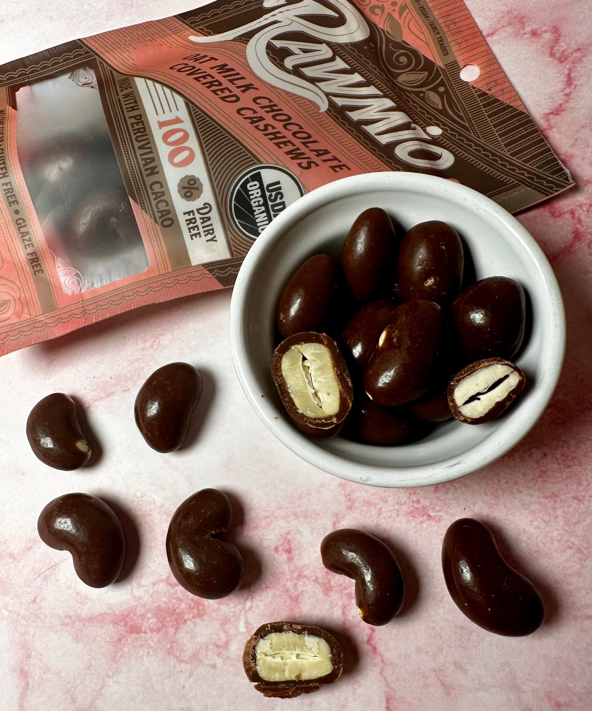 Delicious Oat Milk Chocolate Covered Cashews