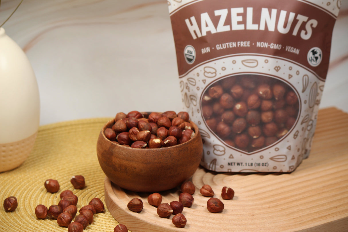 Raw Organic Hazelnuts