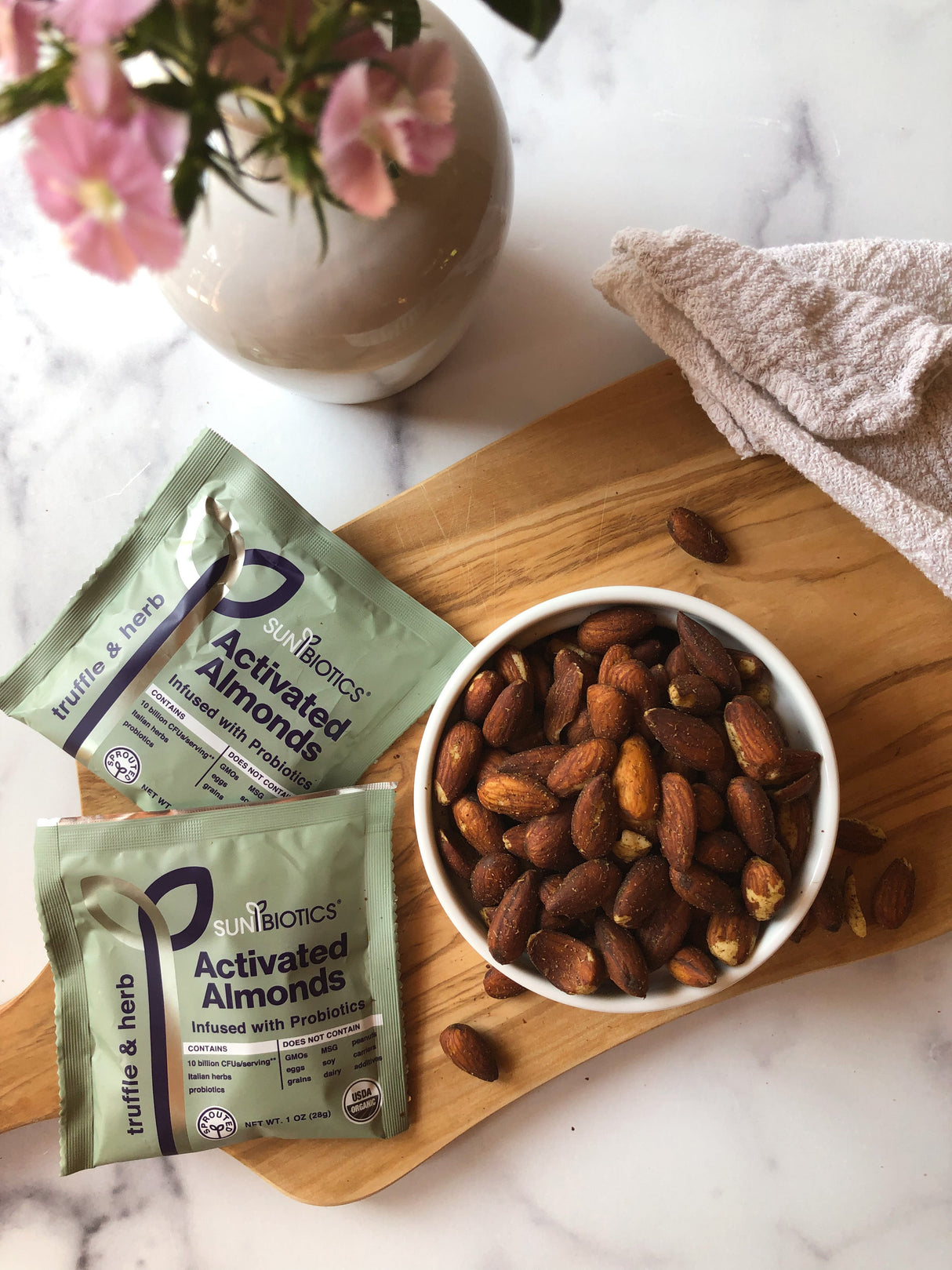 Activated Almonds with probiotics in truffle & herb