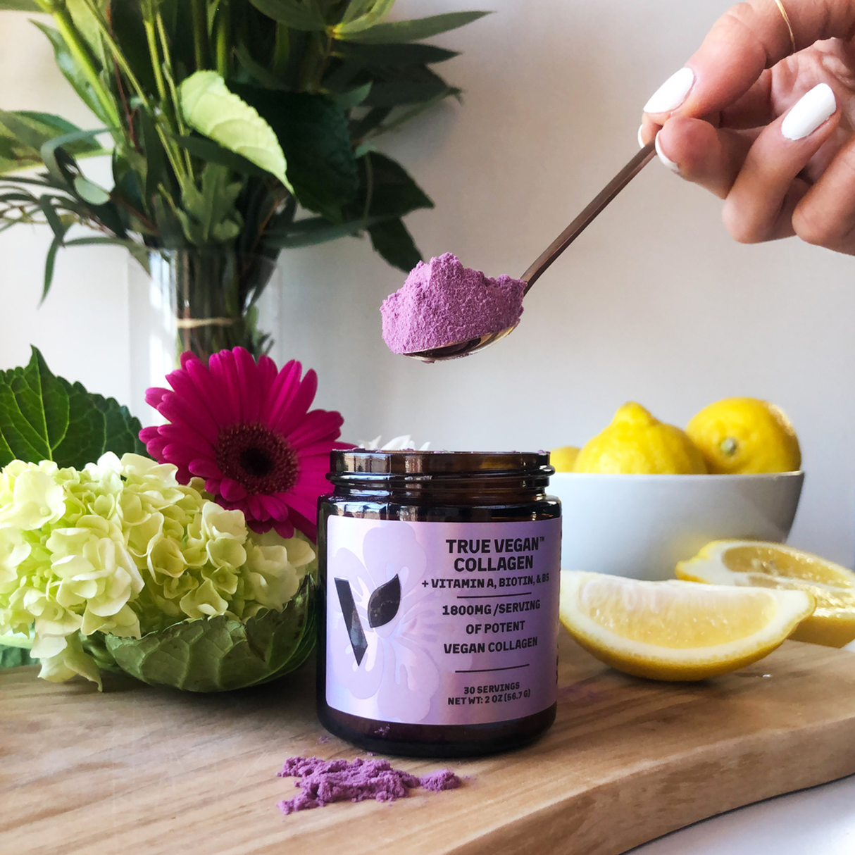 True Vegan Collagen + Vitamin A, Biotin & B5 - Powder