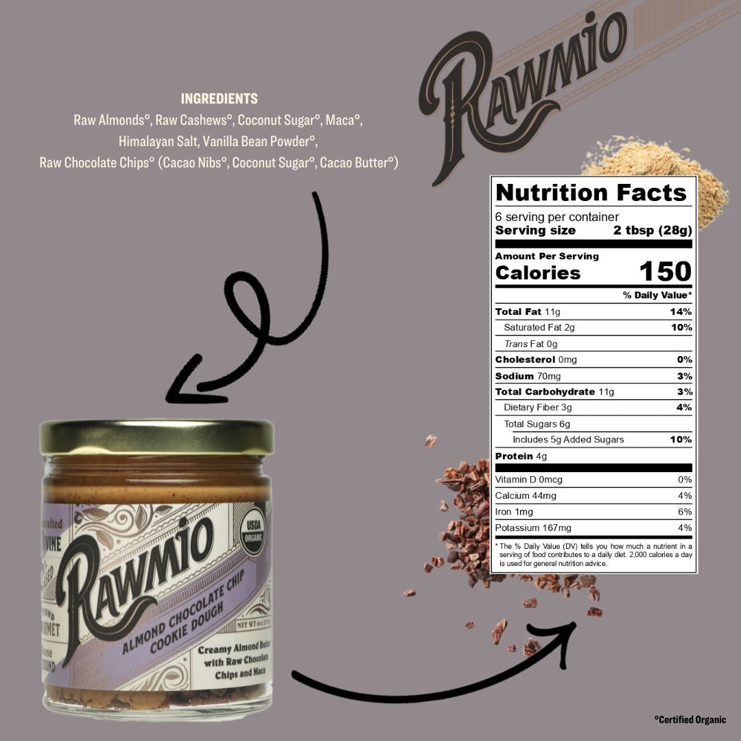 Package with ingredients and nutrition facts