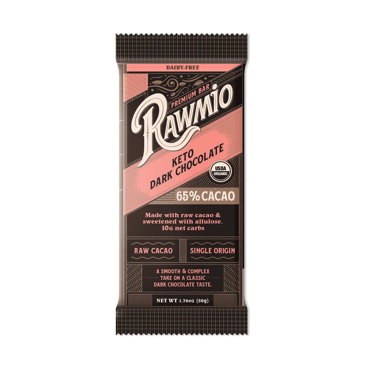 Premium Keto Chocolate Bar - 65% Cacao