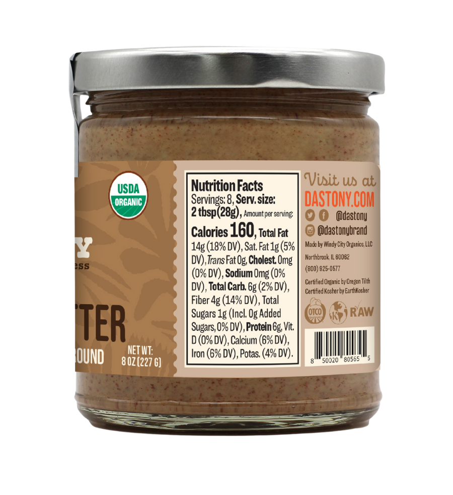Organic Crunchy Sprouted Almond Butter