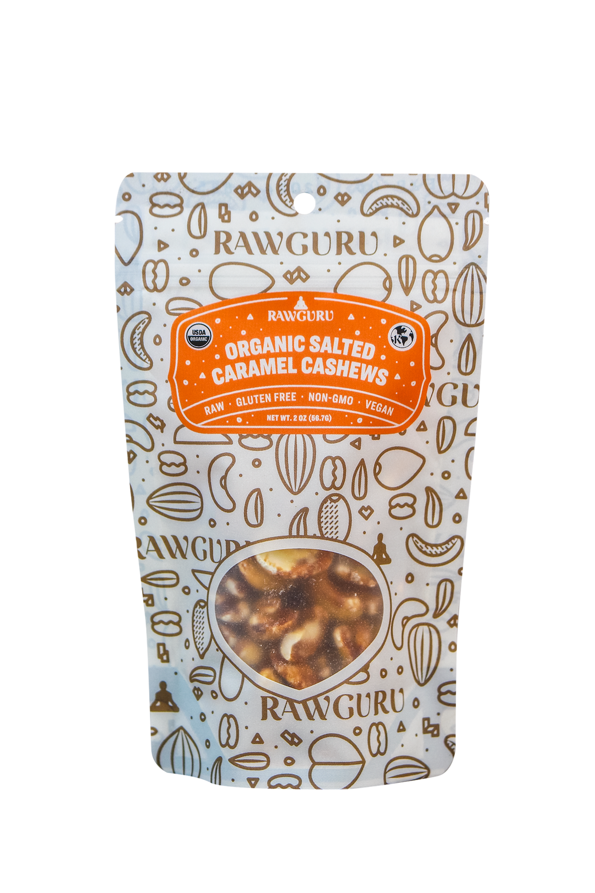 Organic Salted Caramel Cashews - 2oz