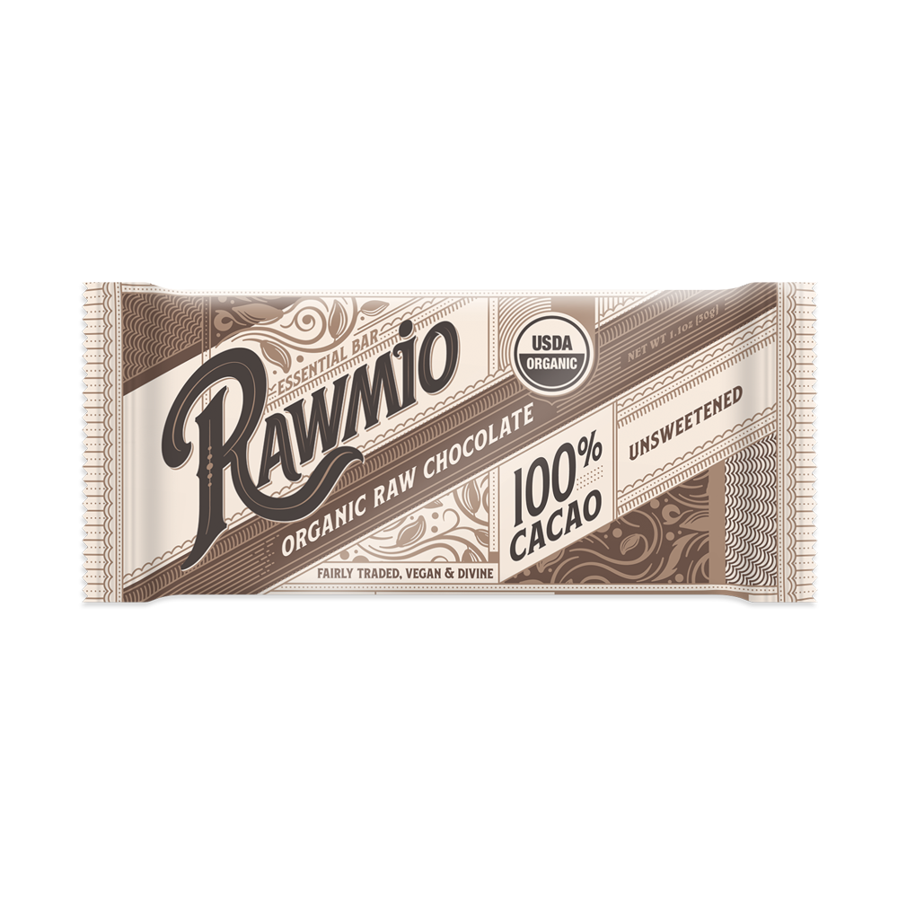 Essential Dark Chocolate Bar - 100% Cacao