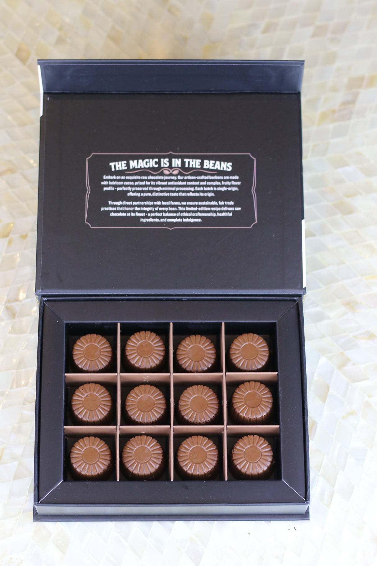 Rawmio Coconut Milk Chocolate Bonbons, 12 Bonbons
