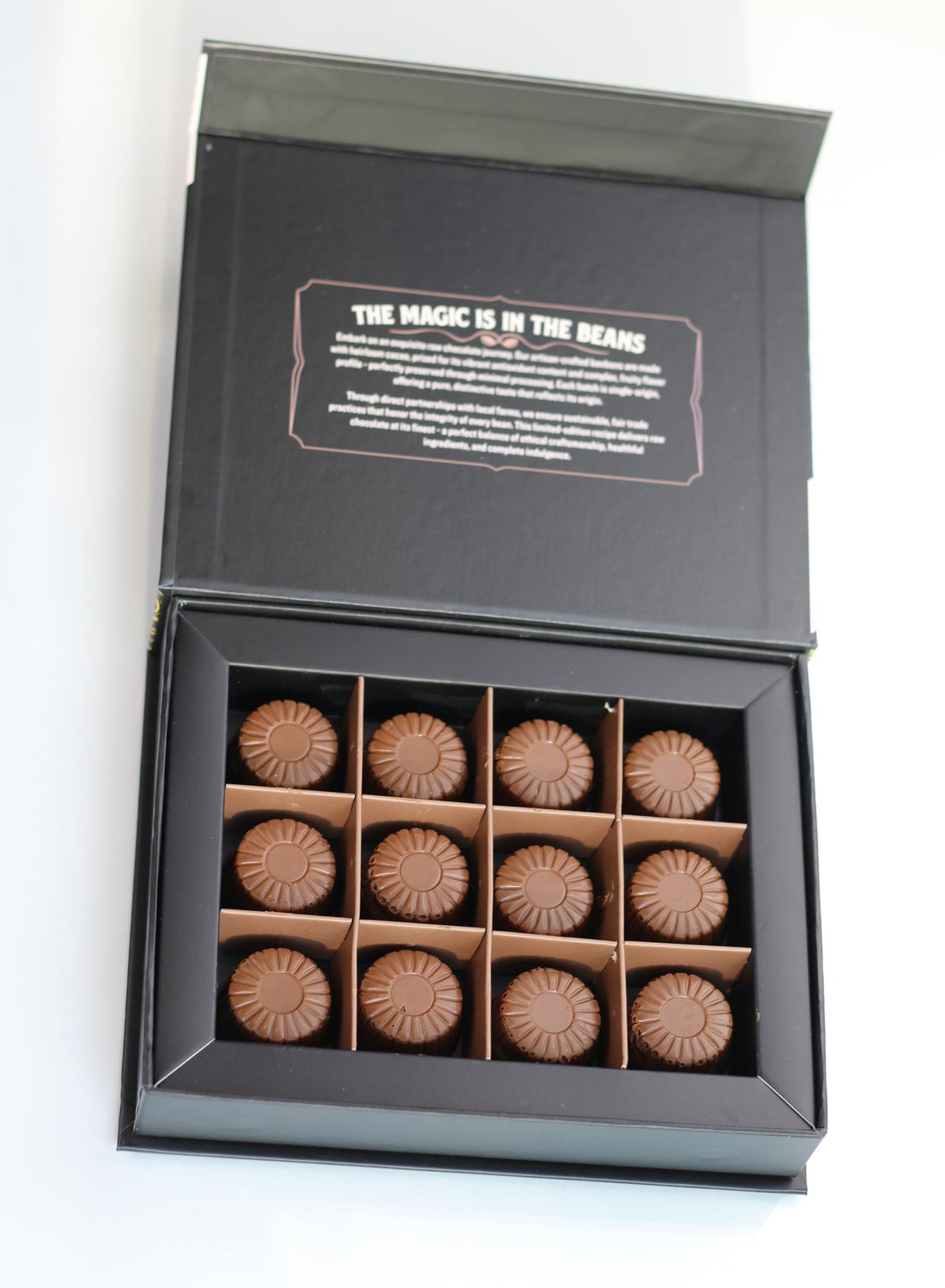 Rawmio 70% Dark Chocolate Bonbons, 12 Bonbons
