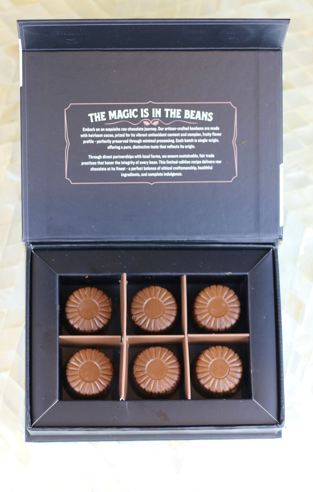 Rawmio Coconut Milk Chocolate Bonbons, 6 Bonbons