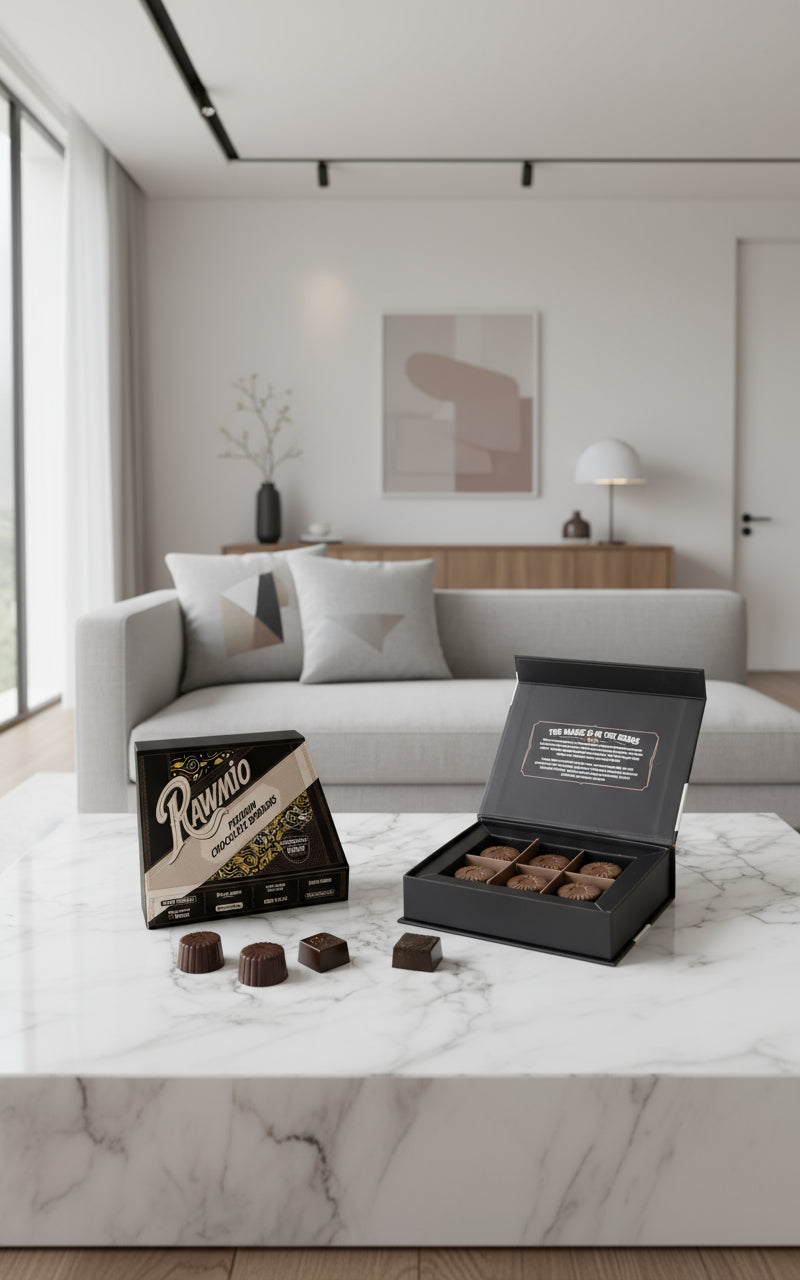 Rawmio Coconut Milk Chocolate Bonbons, 6 Bonbons