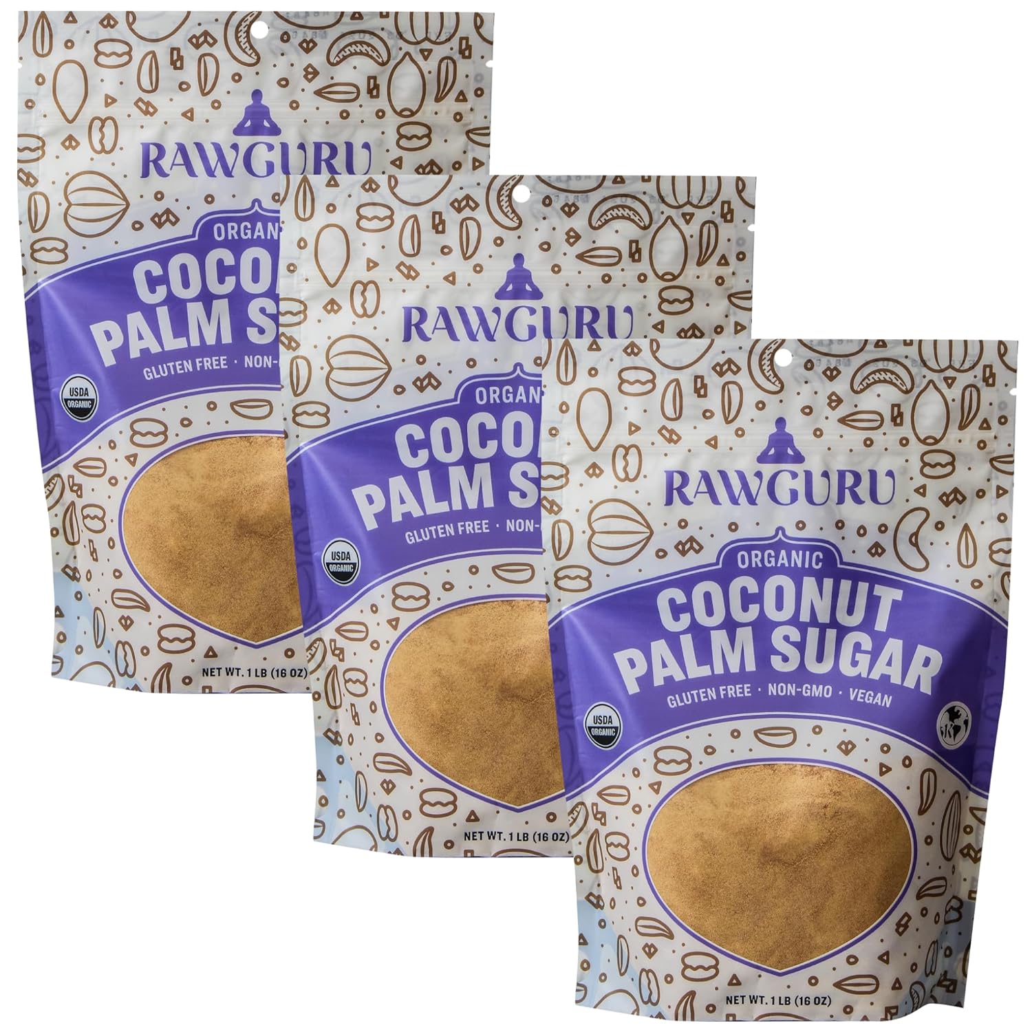 is coconut palm sugar vegan RawGuru Organic Bali Coconut Sugar – Windy City Organics