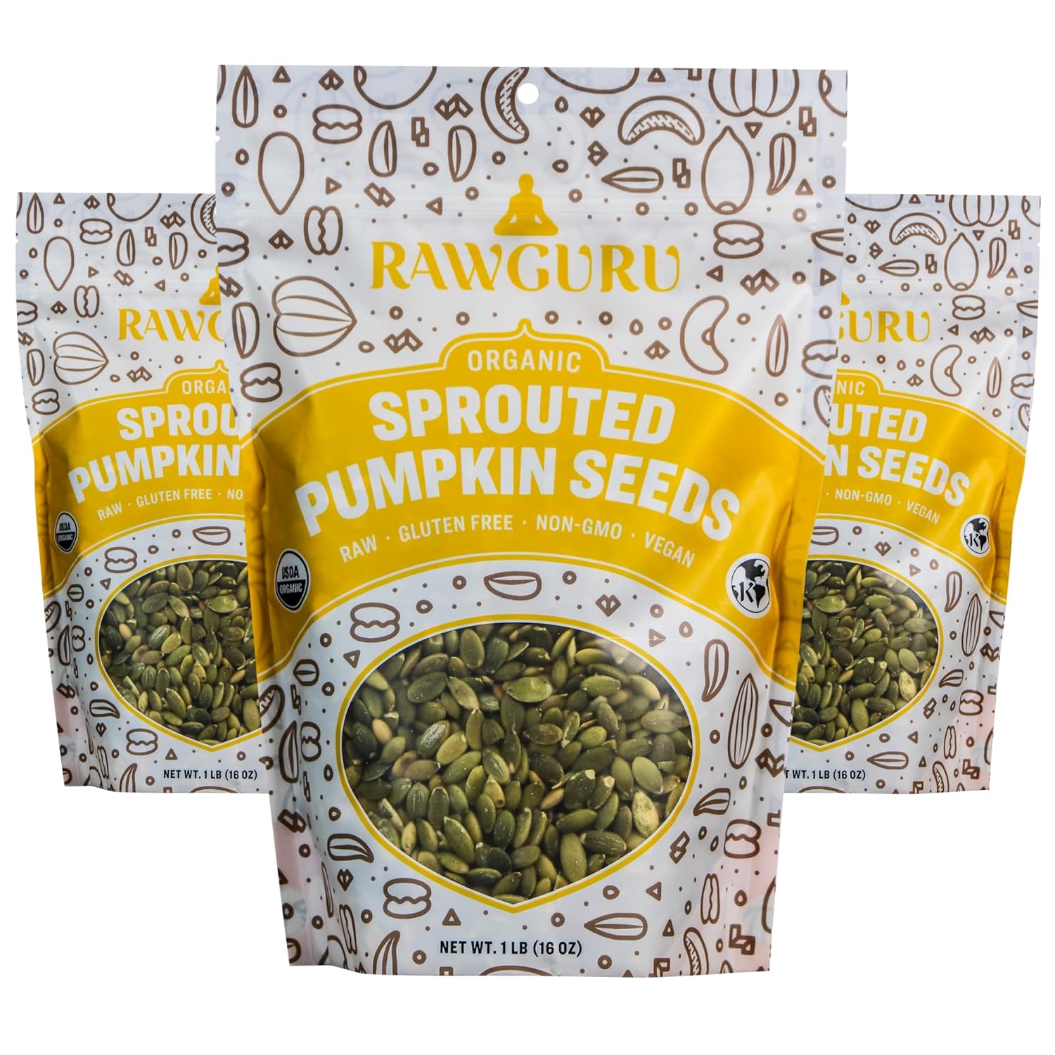 RawGuru - Orgnaic Sprouted Pumpkin Seeds – Windy City Organics