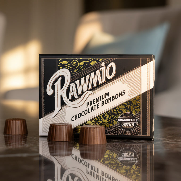 Rawmio Coconut Milk Chocolate Bonbons, 12 Bonbons