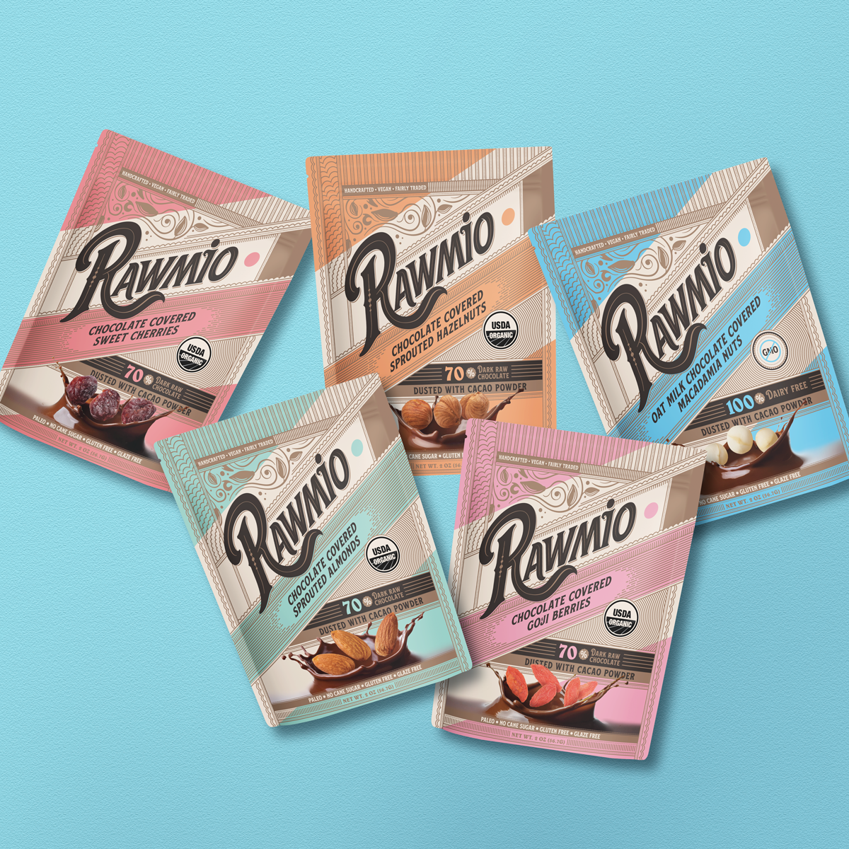 Raw Chocolate Covered Treats - Variety Pack of 5