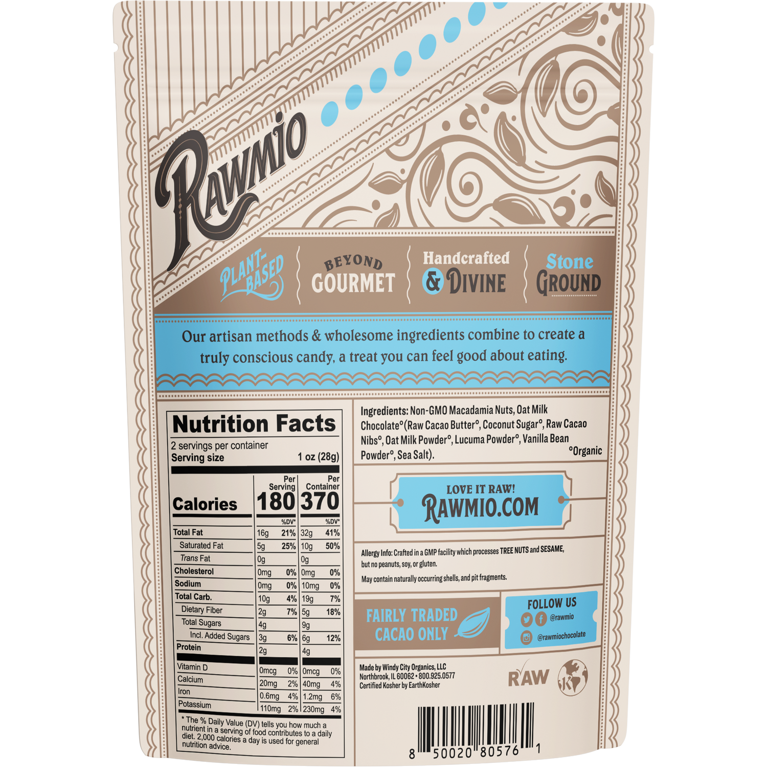 Oat Milk Chocolate Covered Macadamia Nuts