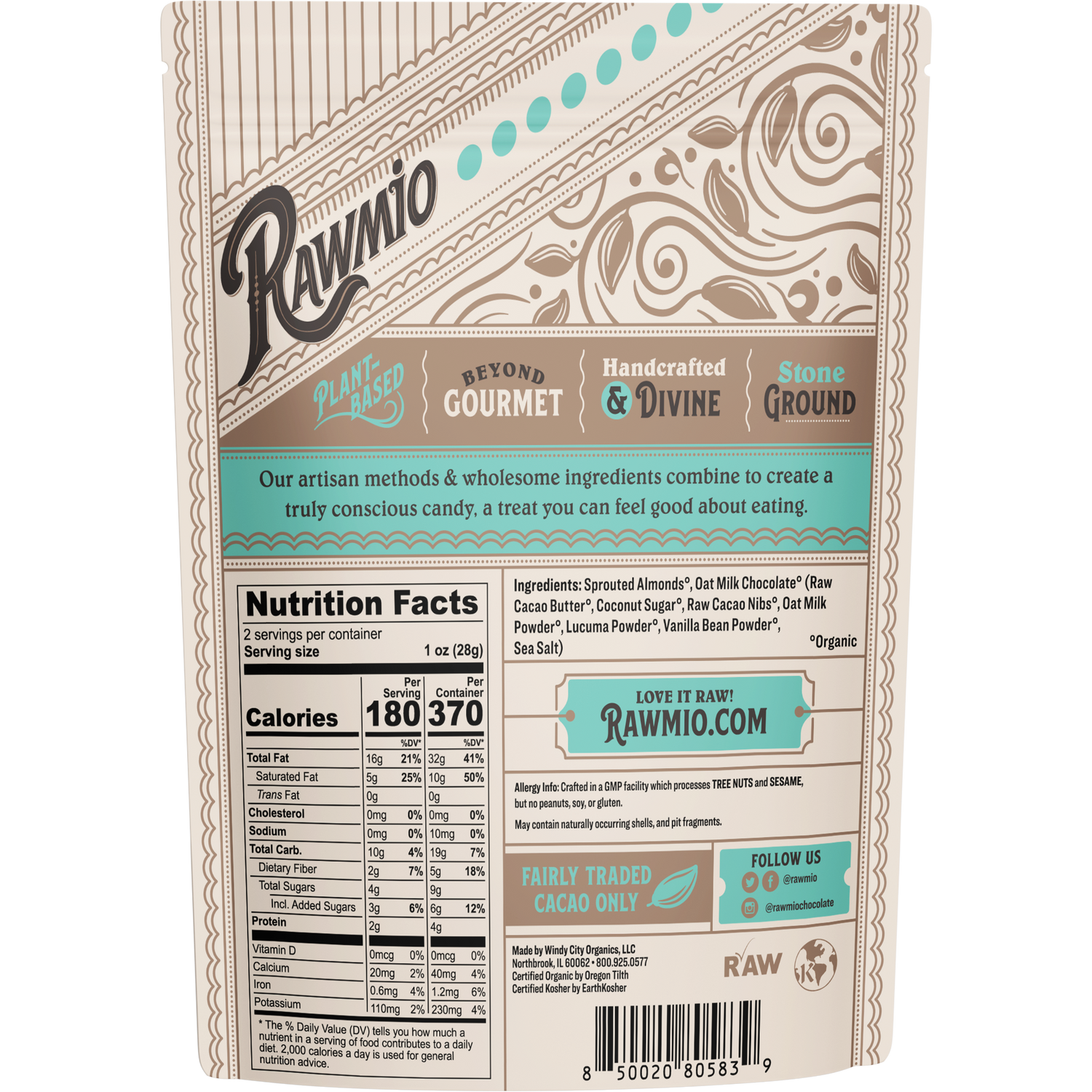 Oat Milk Chocolate Covered Sprouted Almonds