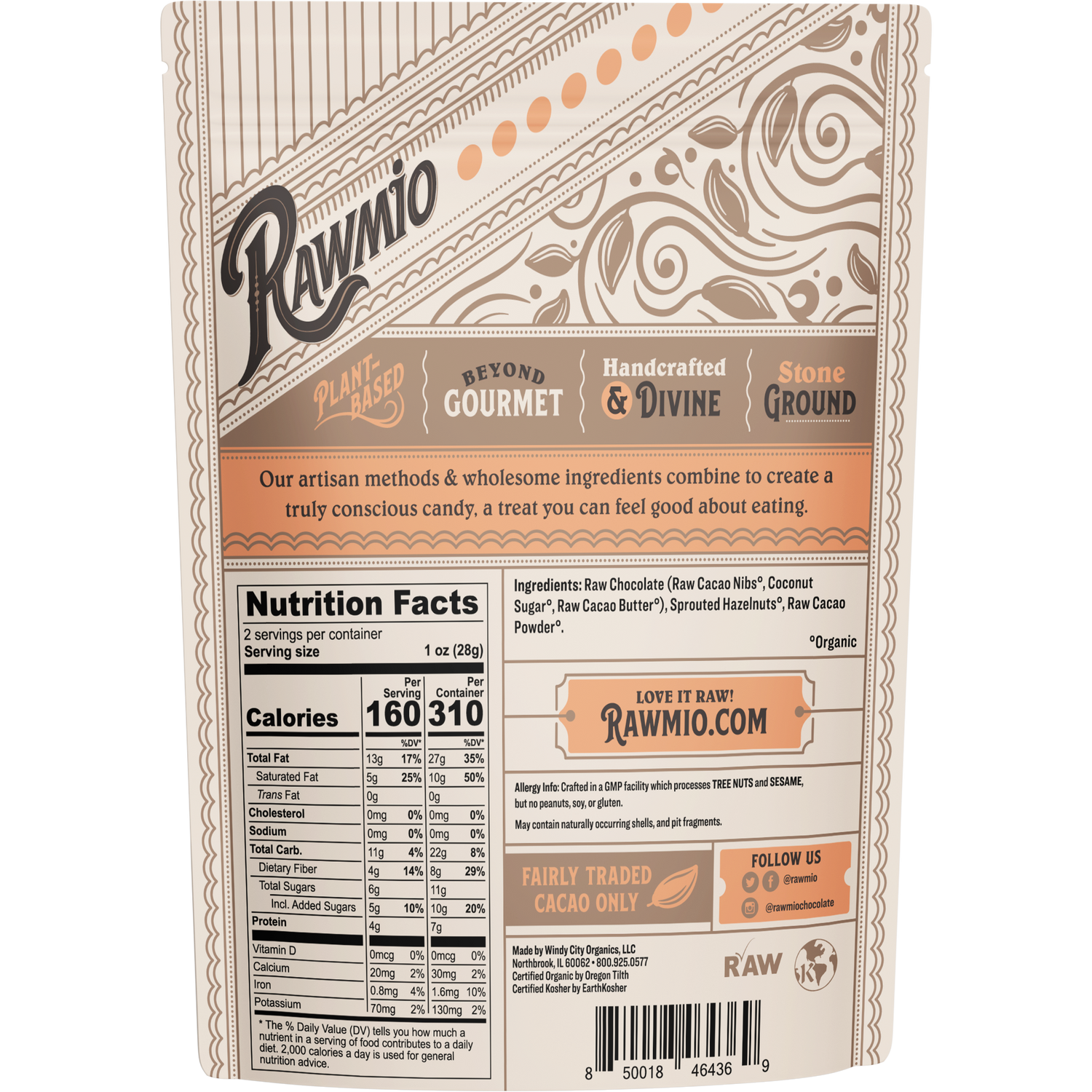 Chocolate  Covered Sprouted Hazelnuts