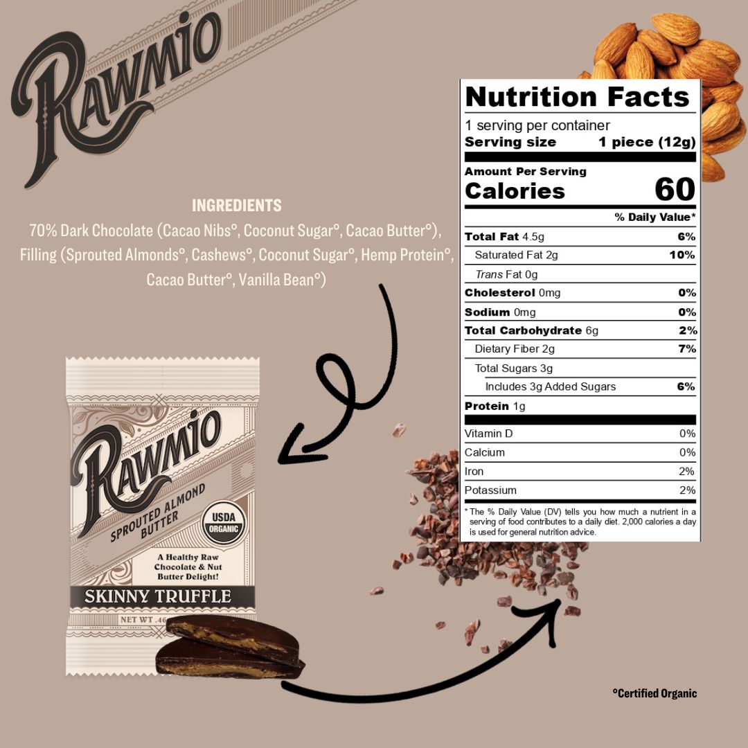 Package with ingredients and nutrition facts