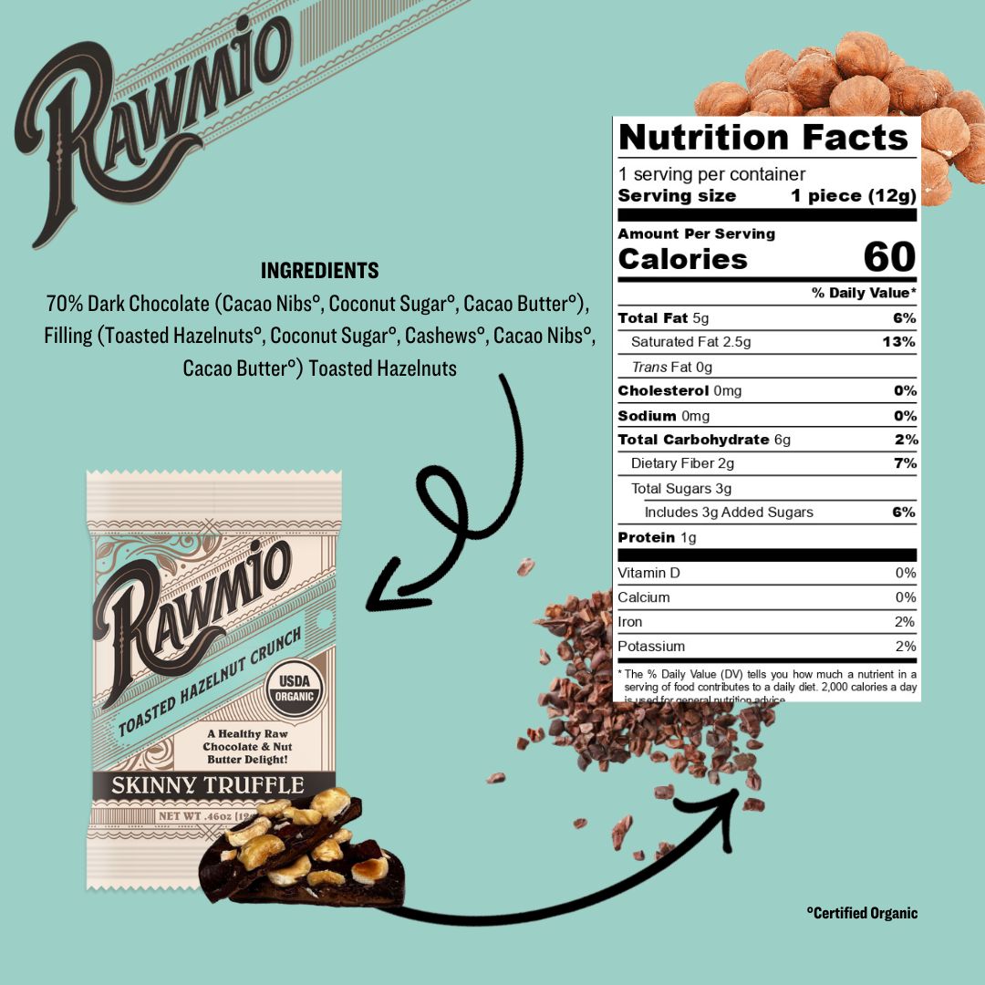 Package with ingredients and nutrition facts