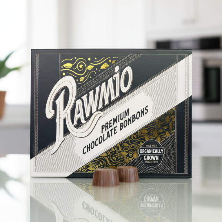 Rawmio 70% Dark Chocolate Bonbons, 6 Bonbons