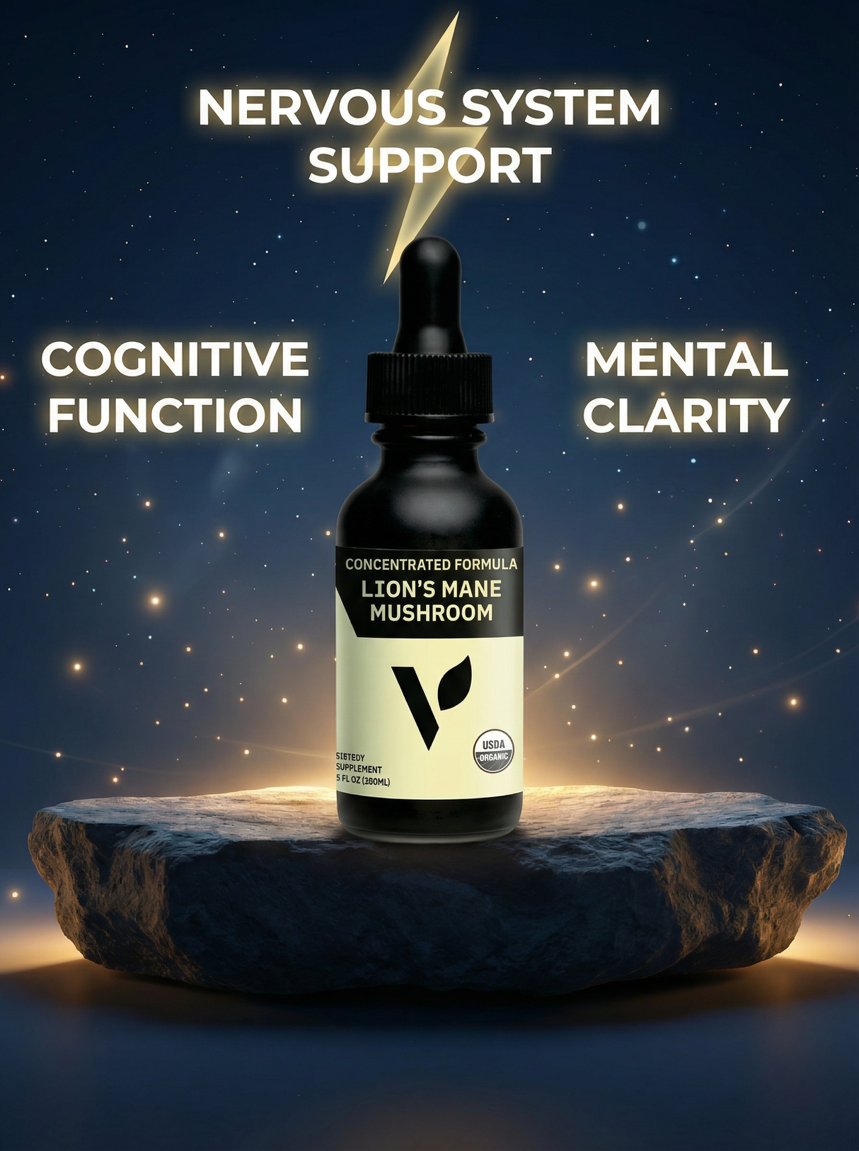 Organic Lion's Mane Mushroom, 4oz