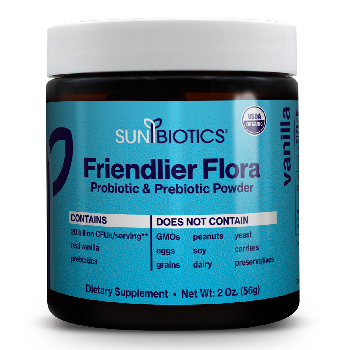 FRIENDLIER FLORA - PROBIOTIC & PREBIOTIC POWDER - Vanilla