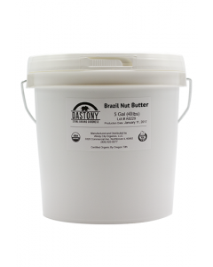Stone Ground 100% Organic Raw Brazil Nut Butter - 5 Gallon 