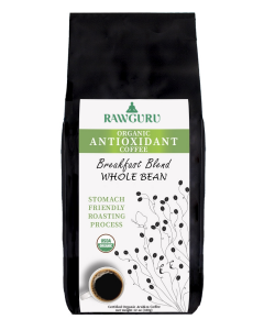 Organic Coffee - Whole Bean -  Antioxidant Breakfast Blend - 12oz