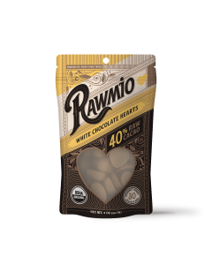 Raw White Chocolate Hearts
